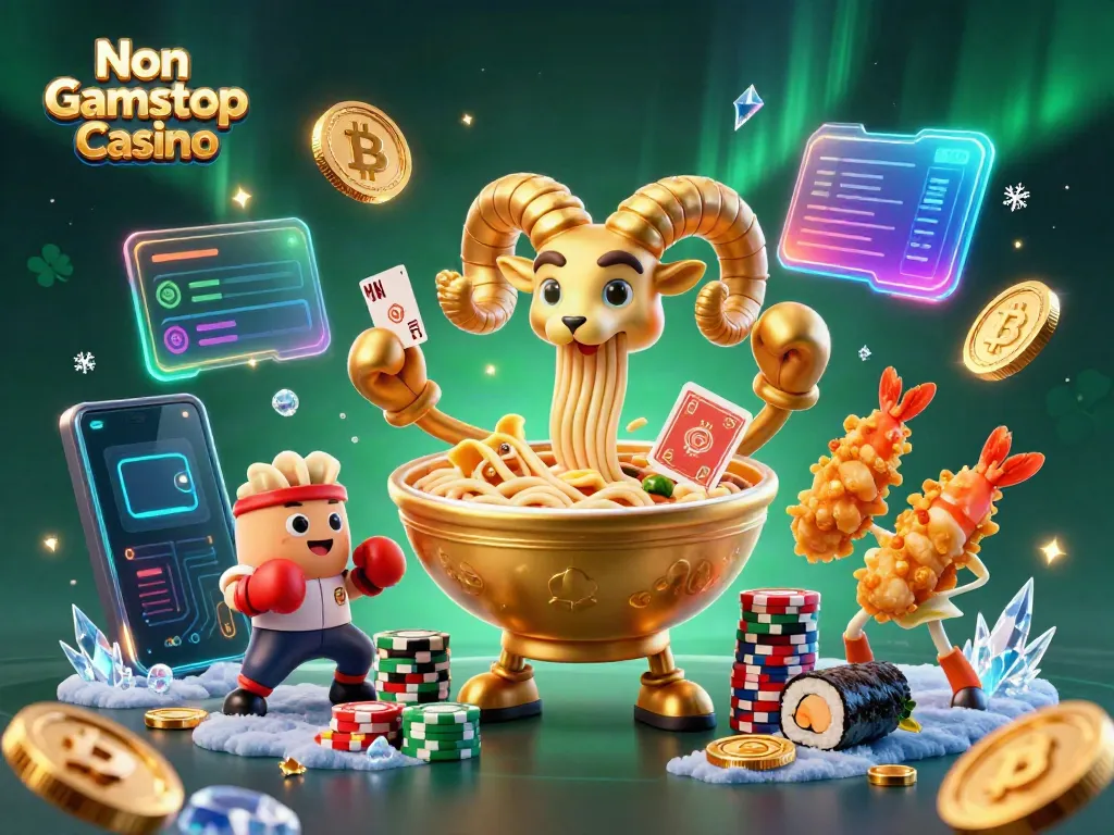 Engage with the lively Non Gamstop Casino scene featuring quirky characters and vibrant gaming elements.