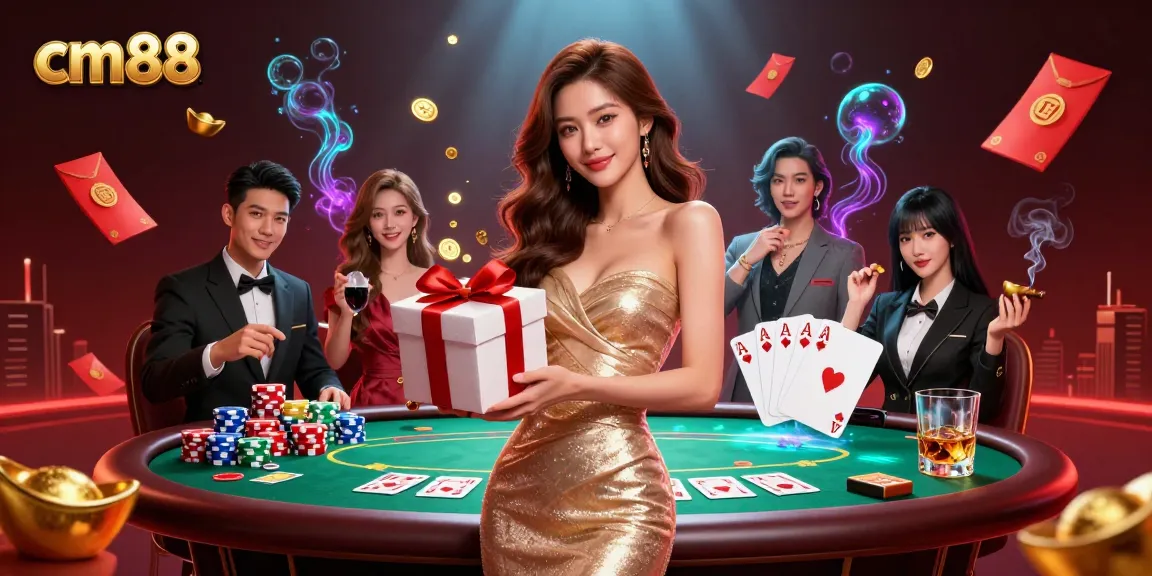 Experience the excitement of cm88 with vibrant casino elements and a glamourous theme.