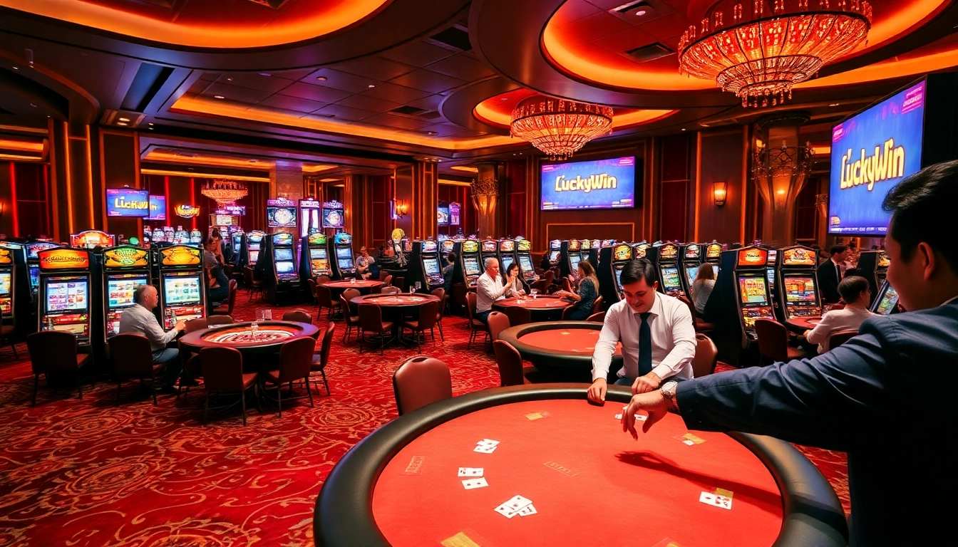 Experience the thrill of winning at LuckyWin with lively casino games in action.
