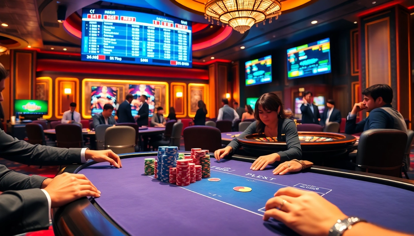 Engaging poker scene at https://99okwin.live showcasing dynamic gameplay and betting excitement.