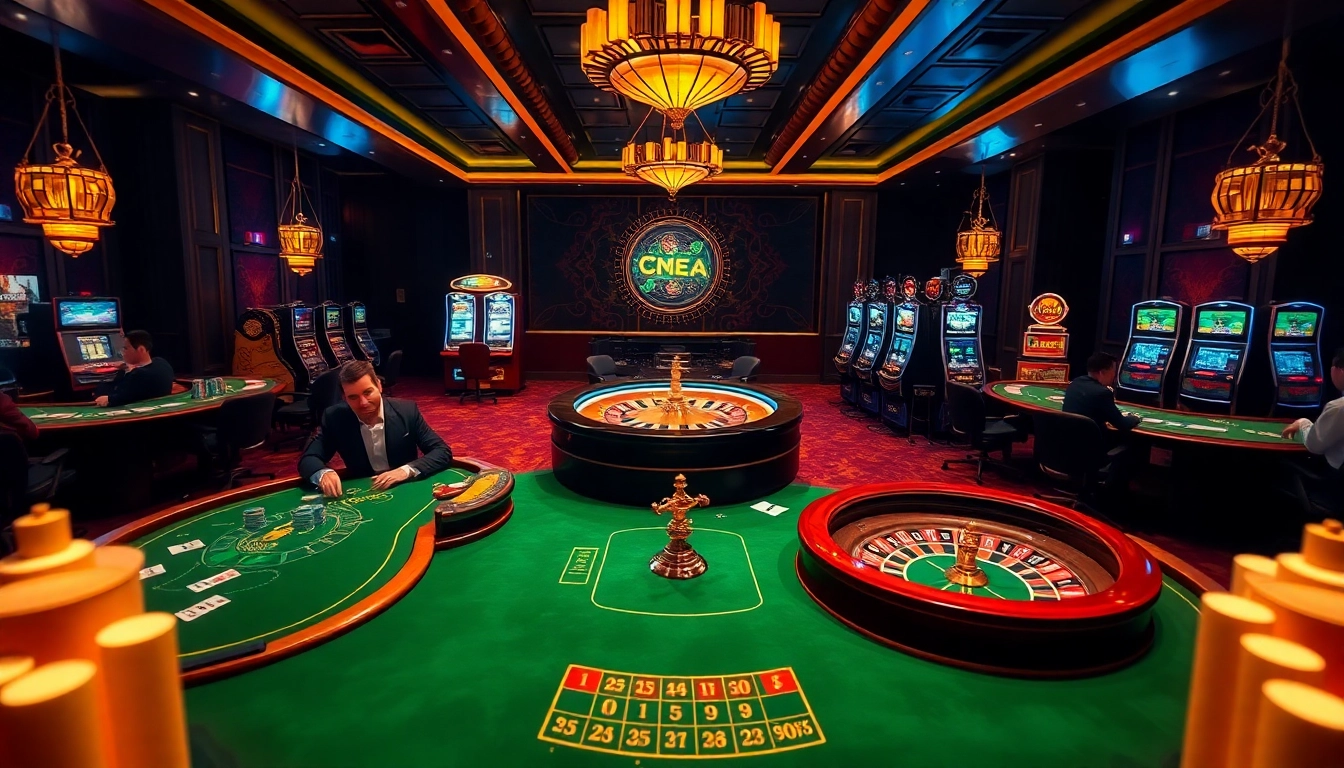 Engaging scene from au88.mex.com showcasing vibrant casino tables and thrilling slot machines.