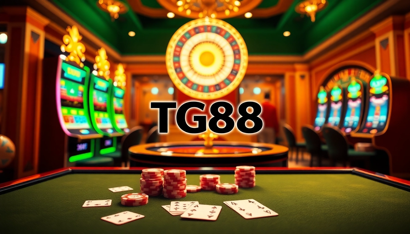 Experience the thrill of gambling at TG88 with exciting casino games and vibrant visuals.