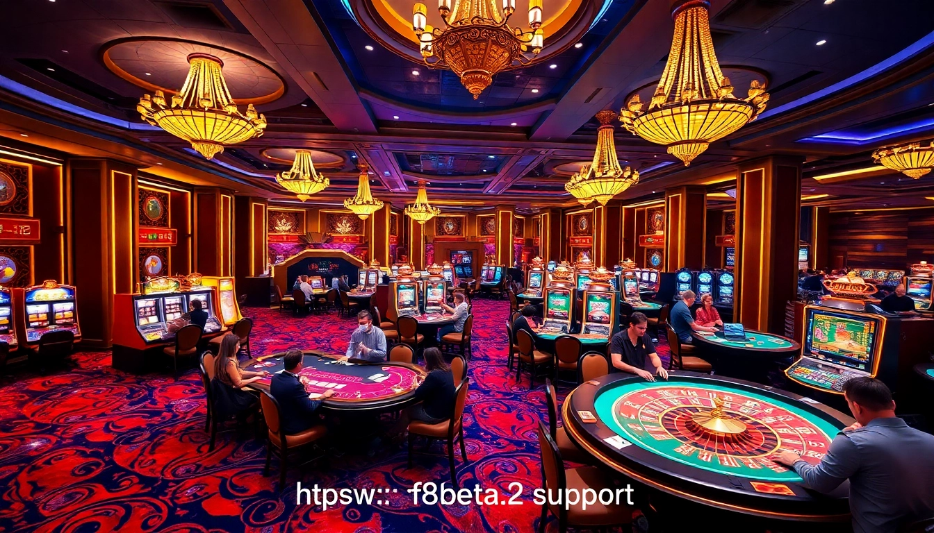 Engaging players at a luxurious casino, highlighting https://f8beta2.support/ for premium gaming experiences.
